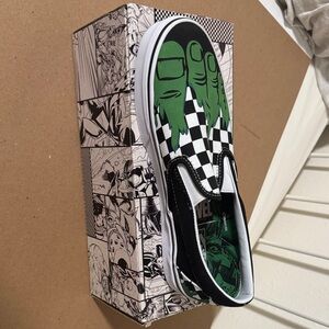 Marvel Hulk Slip-On Sneakers - Green and Black